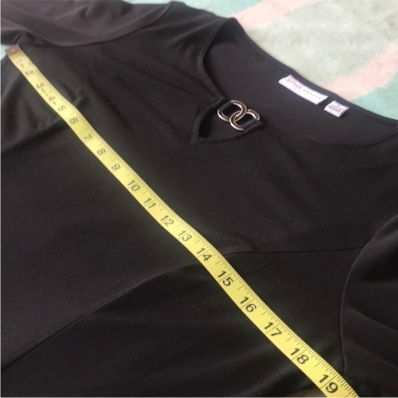 Susan Graver Black A‎ Line Dress - Picture 6 of 7